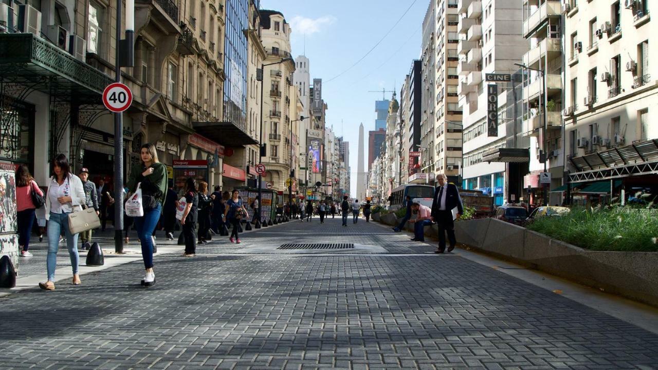 בואנוס איירס Estilo Y Comodidad En Av Corrientes, Departamento Con Estacionamiento Para Autos מראה חיצוני תמונה